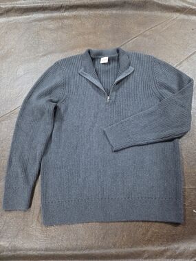 NWOT 100% Cotton Men's Quarter Zip Sweater size M